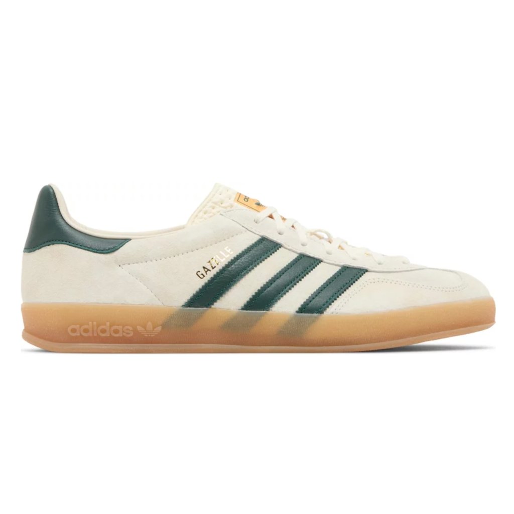 adidas Gazelle Indoor Cream White Collegiate Green Gum BBNSUPPLY