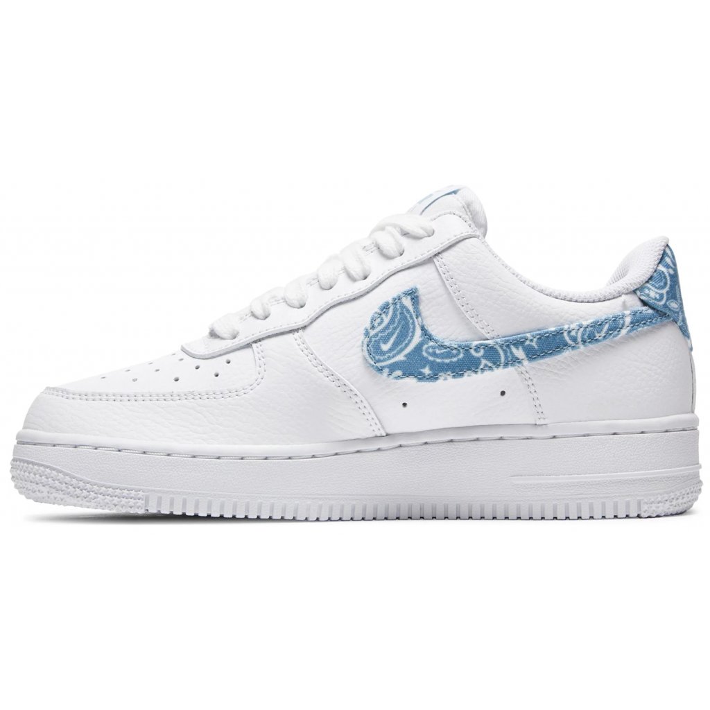 Nike Air Force 1 Low 07 Essential White Worn Blue Paisley BBNSUPPLY
