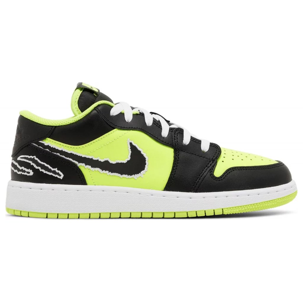 Jordan 1 Low SE Black Cat Volt GS BBNSUPPLY