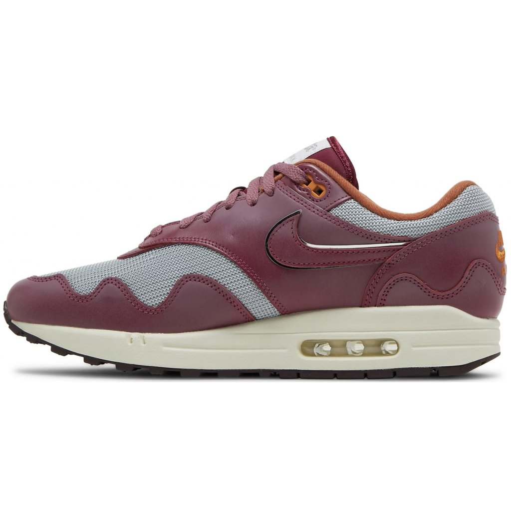 Nike air max 1 maroon sale