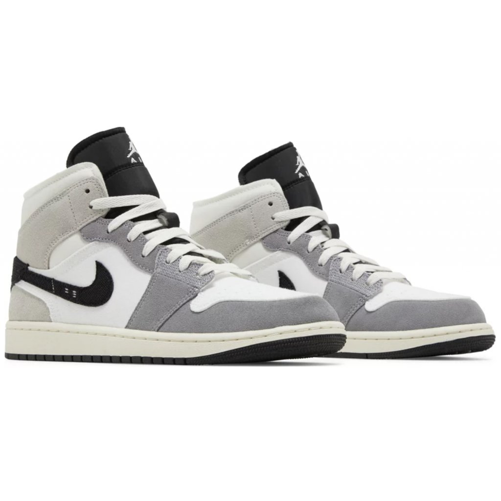 Jordan 1 Mid SE Craft White Cement Grey Black BBNSUPPLY
