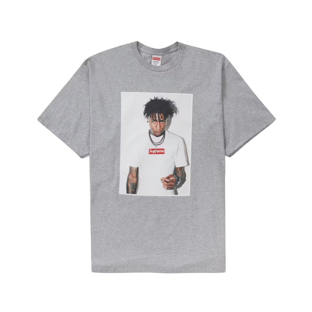 Supreme NBA Youngboy Tee Heather Grey - BBNSUPPLY