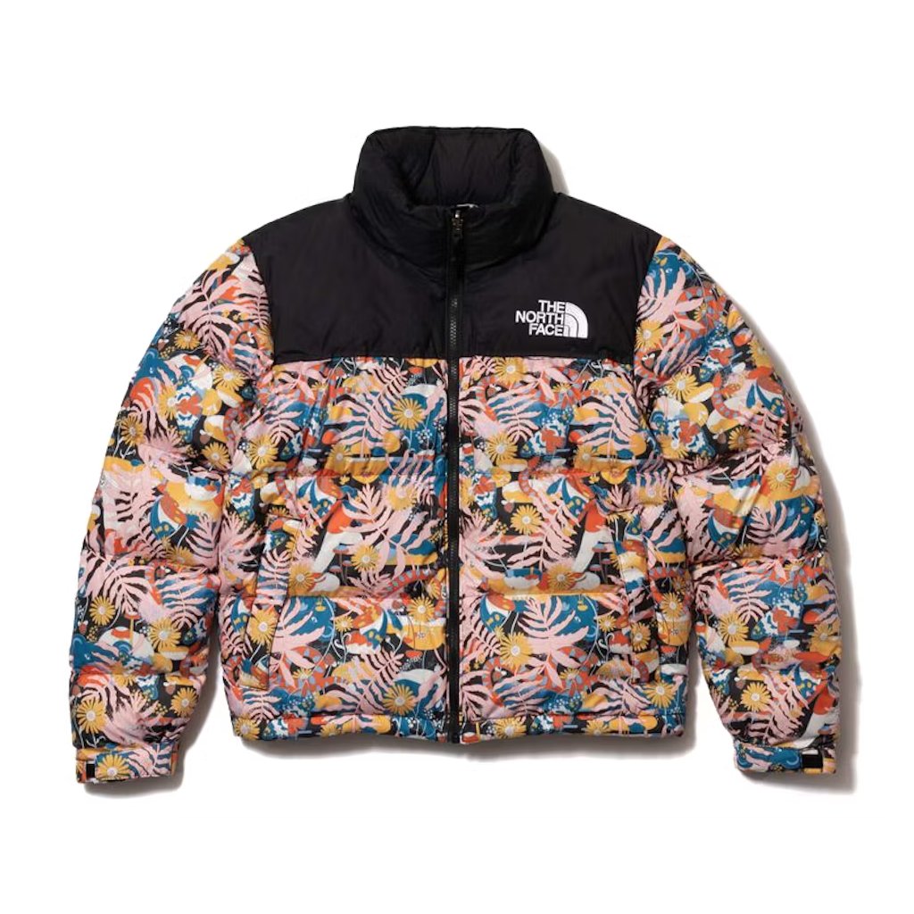 The North Face Womens 1996 Printed Retro Nuptse Jacket Naomi Otsu Print BBNSUPPLY