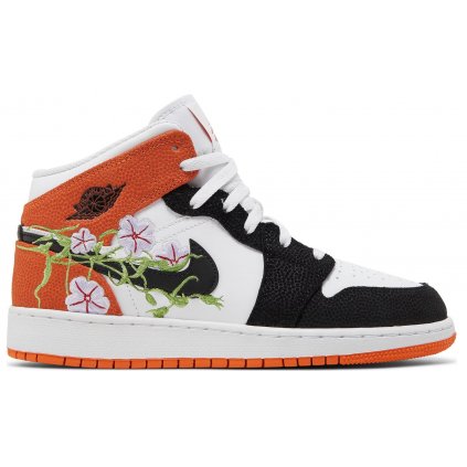 Jordan 1 Mid SE Basketball Blossom GS