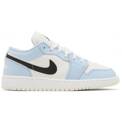 Jordan 1 Low Ice Blue Black GS