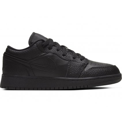 7718 air jordan 1 low tumbled leather black gs result