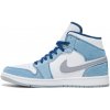 Jordan 1 Mid French Blue Fire Red