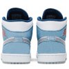 Jordan 1 Mid French Blue Fire Red